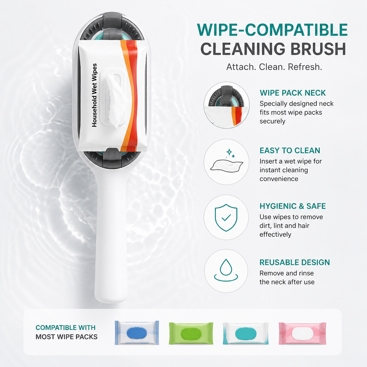 3-In-1 Grooming Brush