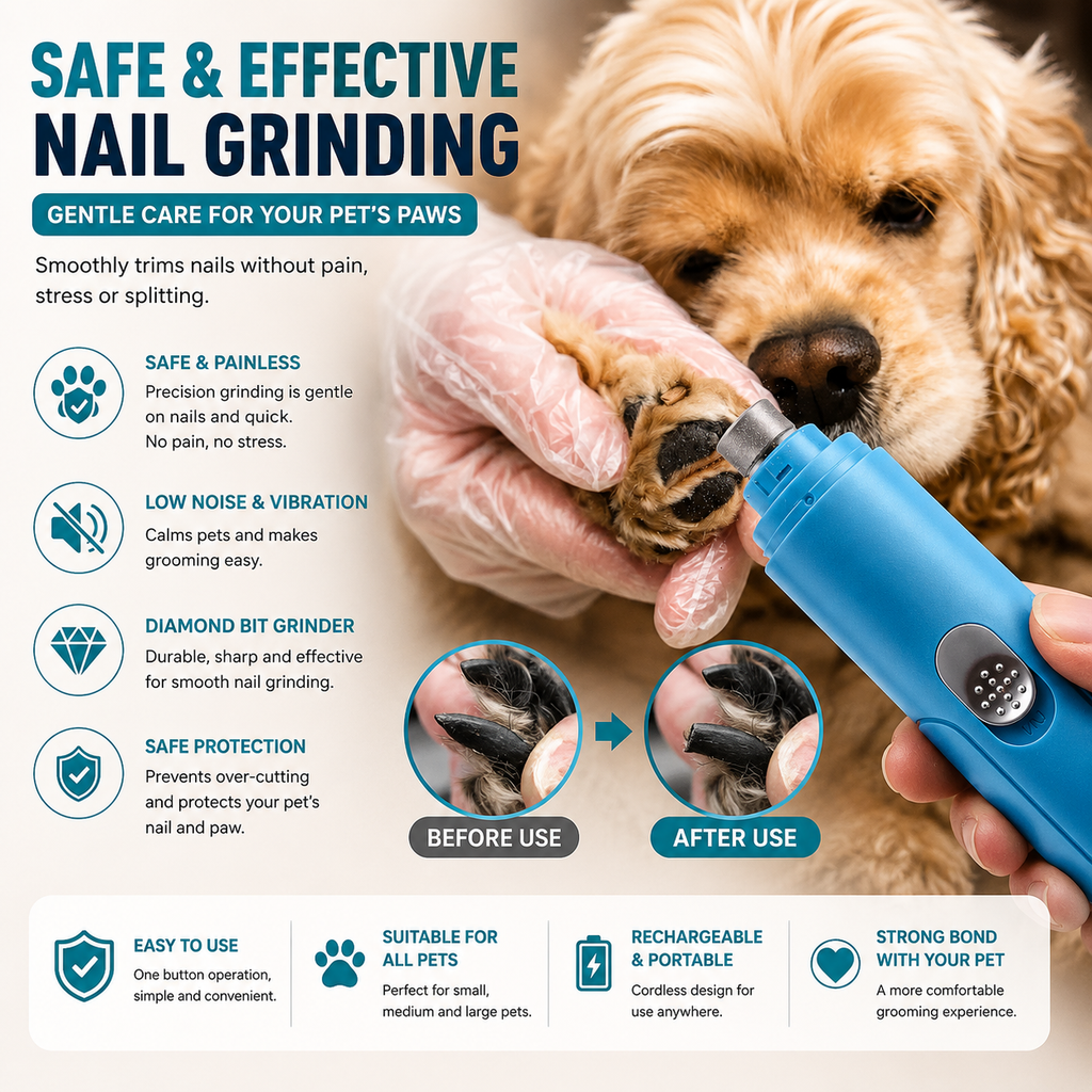 Pet electric nail polisher manicure tool set