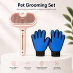 Self-Cleaning Pet Hair Brush with Misting Spray