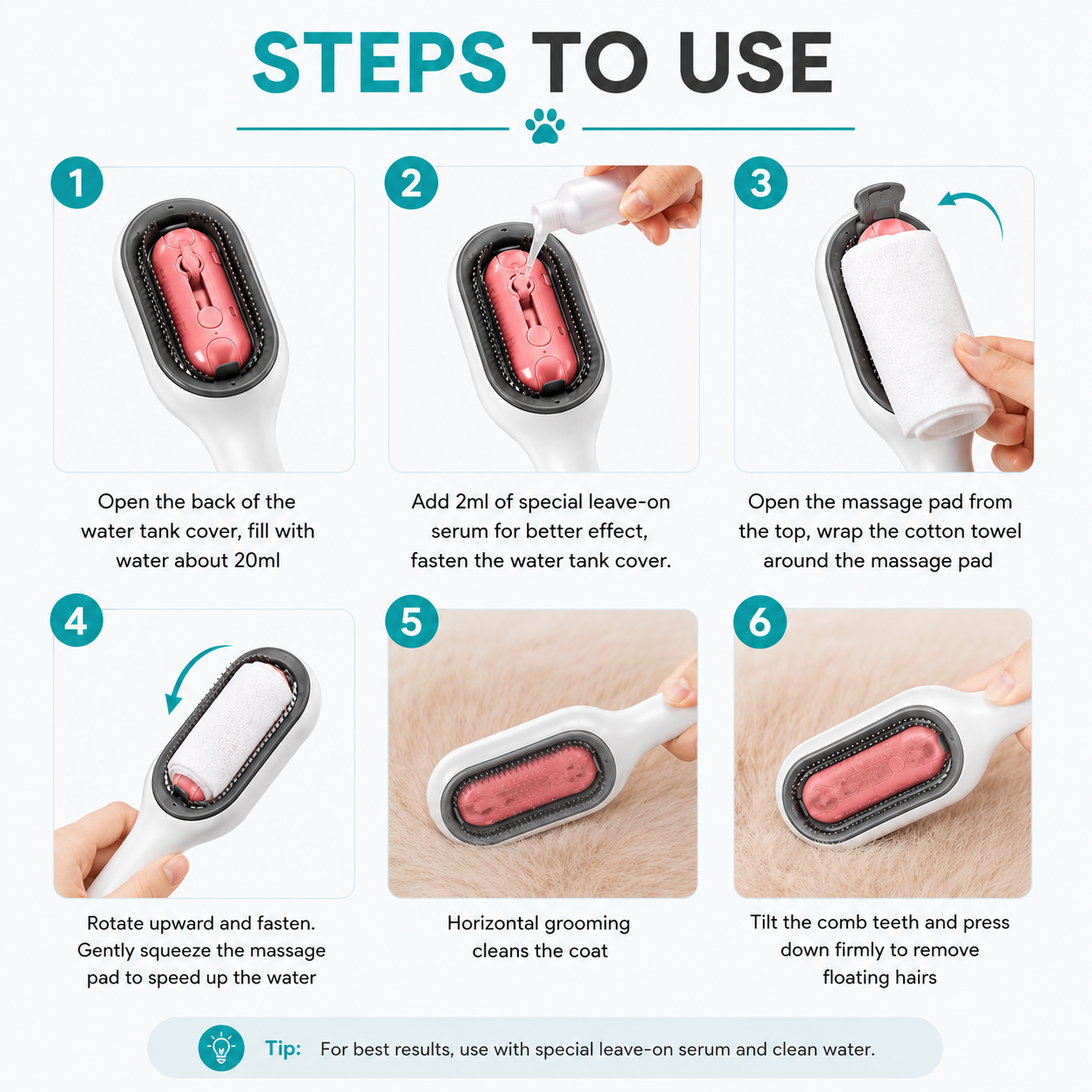 3-In-1 Grooming Brush